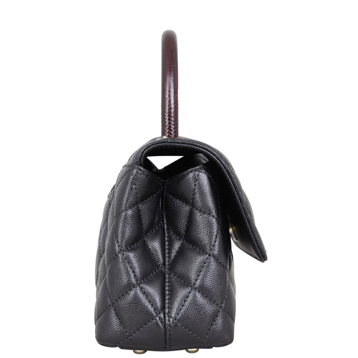 Chanel Coco Top Handle Mini Bag Side