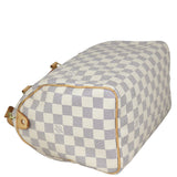 Louis Vuitton Speedy 25 Damier Azur Corner Distance
