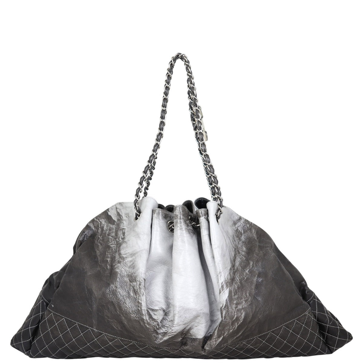 Chanel Melrose Degrade Cabas Tote Patent Back