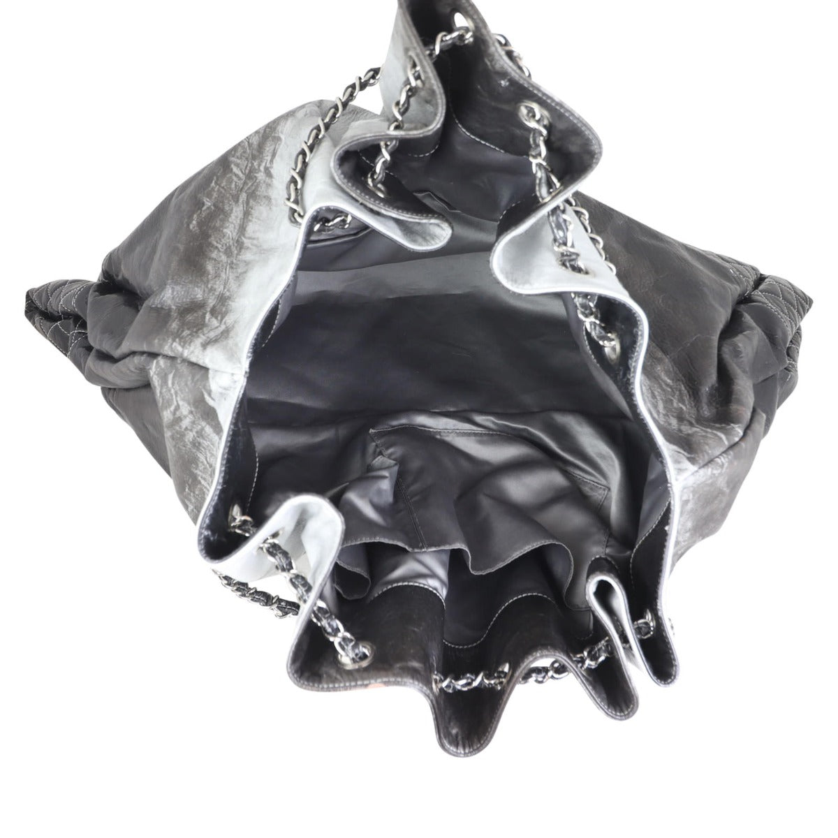 Chanel Melrose Degrade Cabas Tote Patent Interior