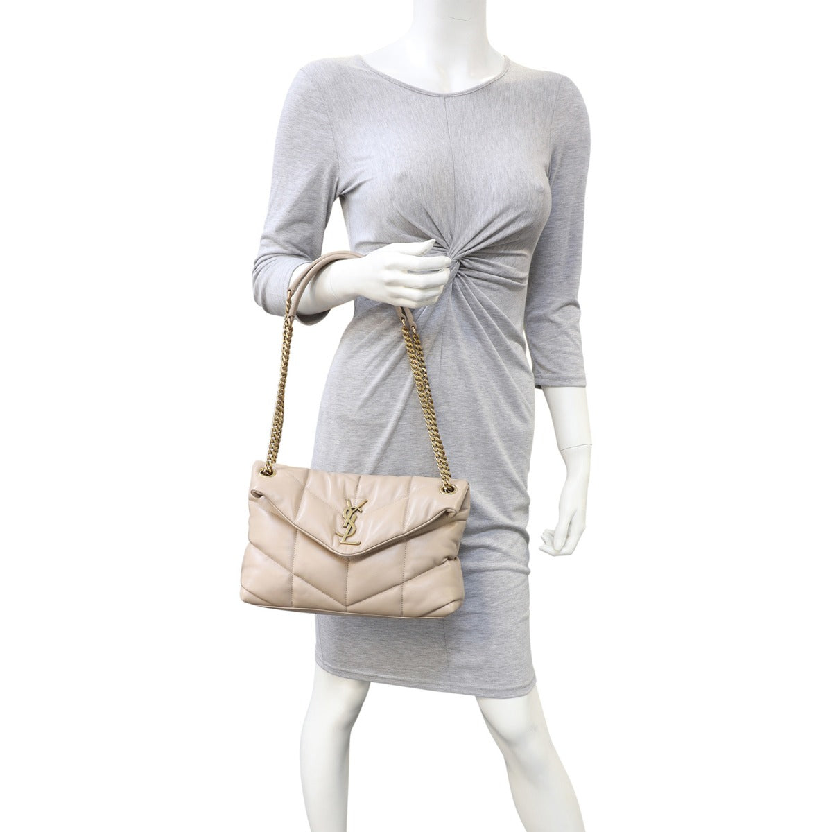 Saint Laurent Loulou Puffer Small mannequin