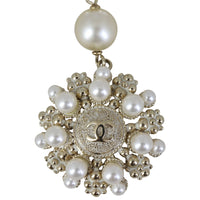 Chanel Flower Pearl Pendant CC