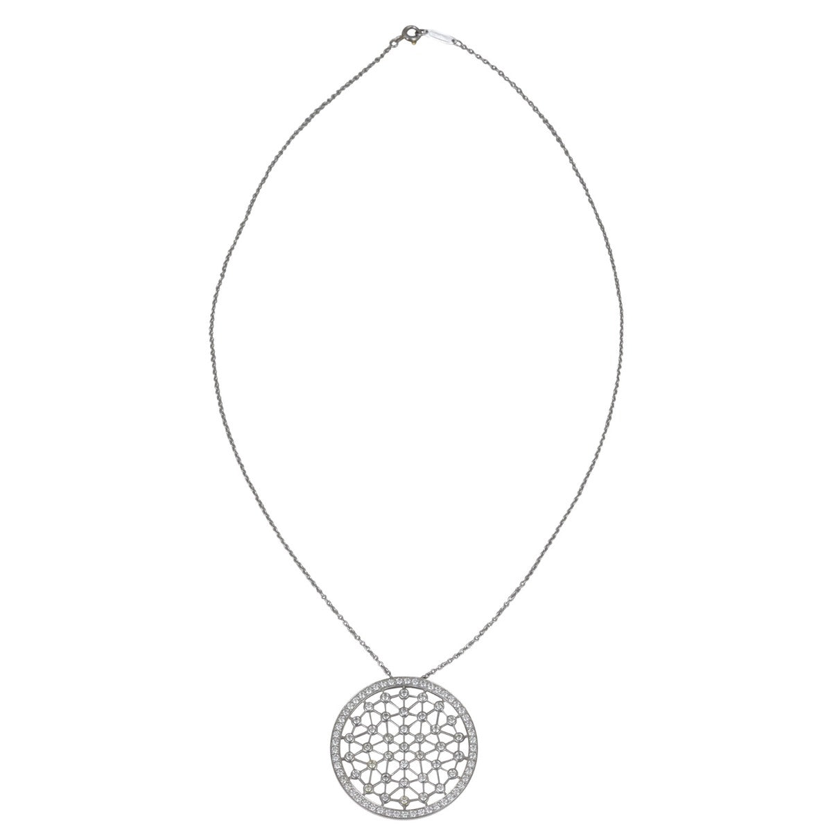 Tiffany & Co Cobblestone Diamond Pendant Front
