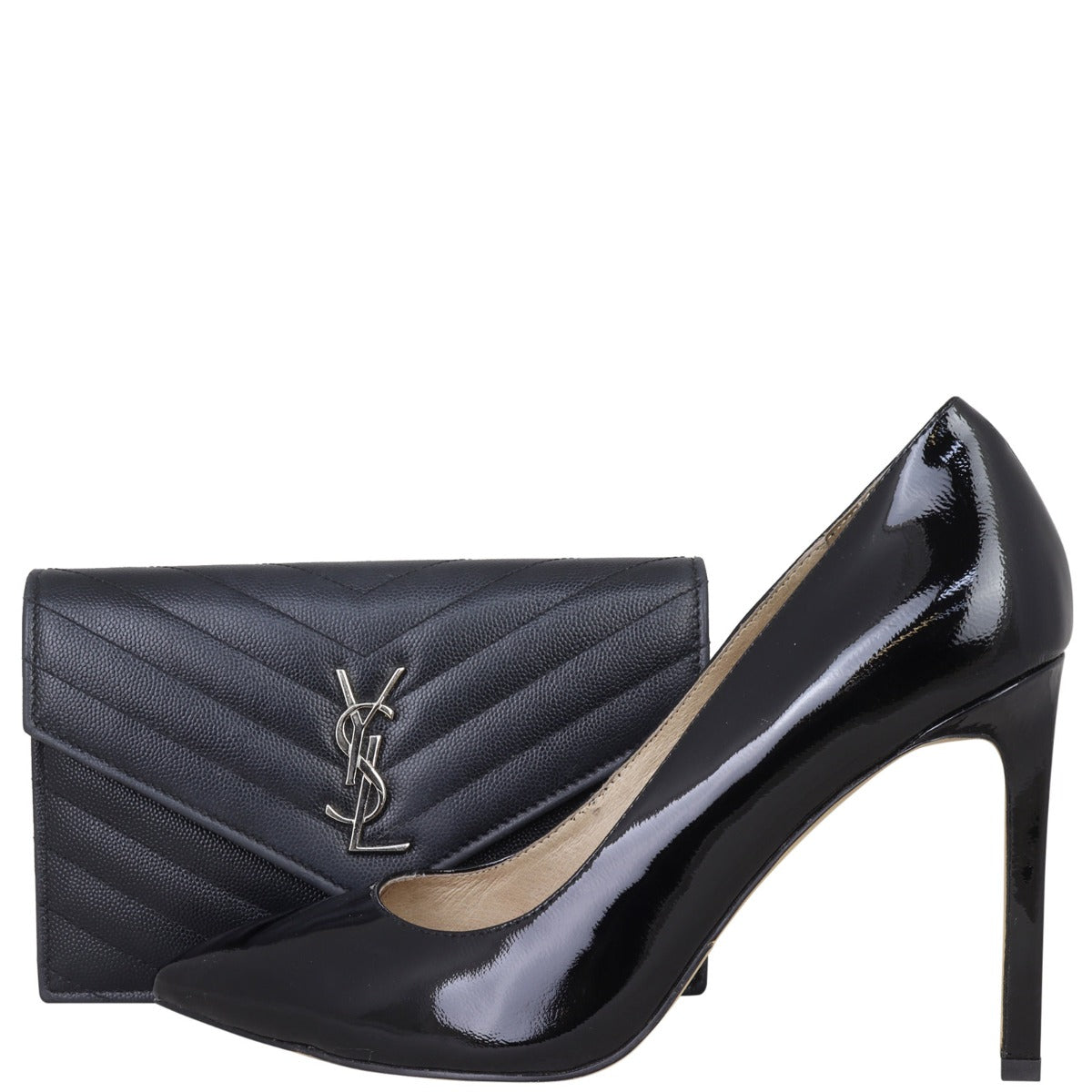 Saint Laurent Monogram Envelope Chain Wallet Shoe