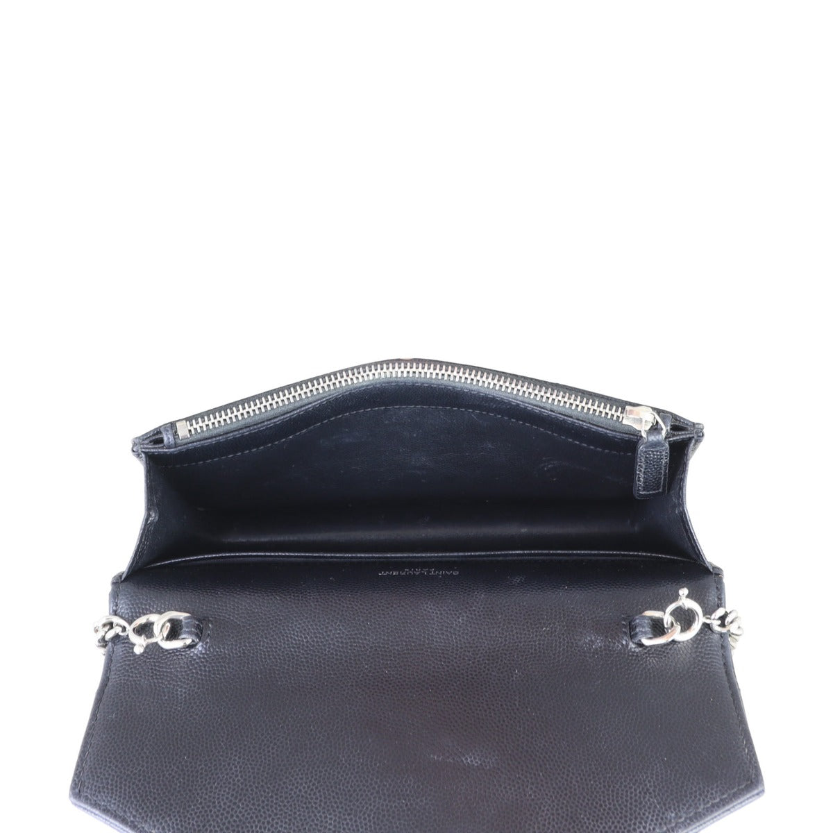 Saint Laurent Monogram Envelope Chain Wallet Interior 