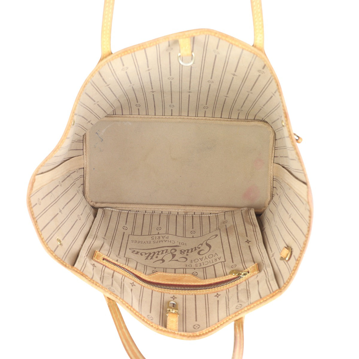 Louis Vuitton Neverfull MM Monogram Interior