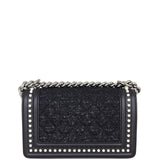 Chanel Boy Small Tweed Pearls Back