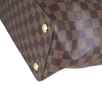 Louis Vuitton Jersey Damier Ebene Magnolia Corner Closeup