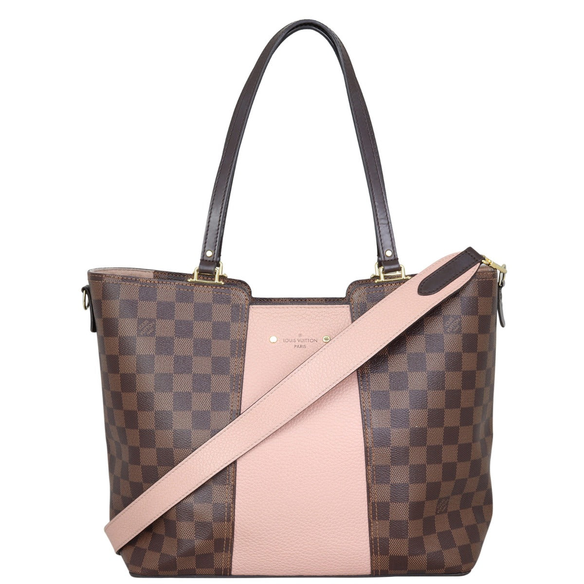 Louis Vuitton Jersey Damier Ebene Magnolia Front with Strap