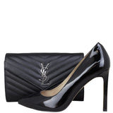 Saint Laurent Monogram Envelope Chain Wallet Shoe