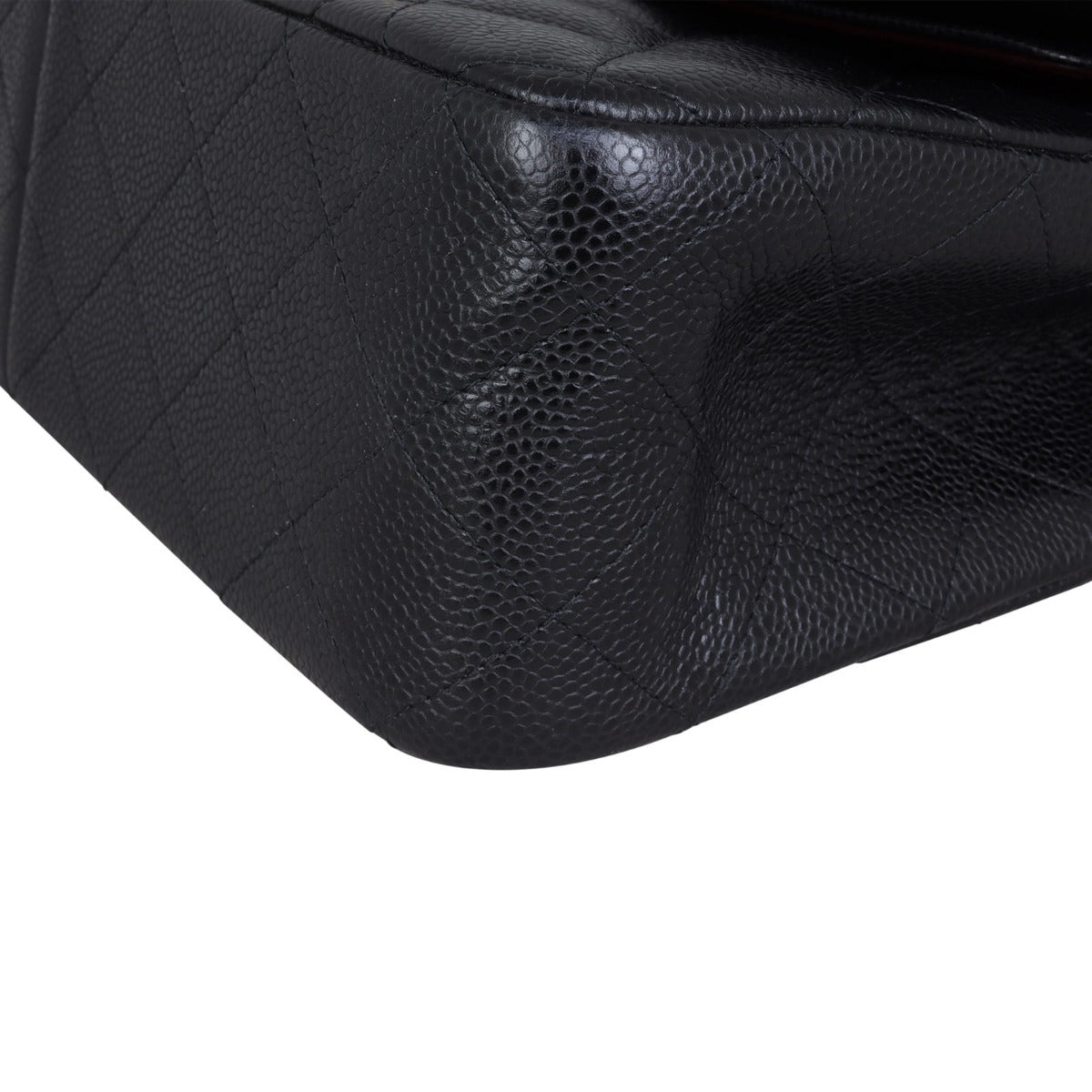 Chanel Classic Double Flap Jumbo Corner Closeup