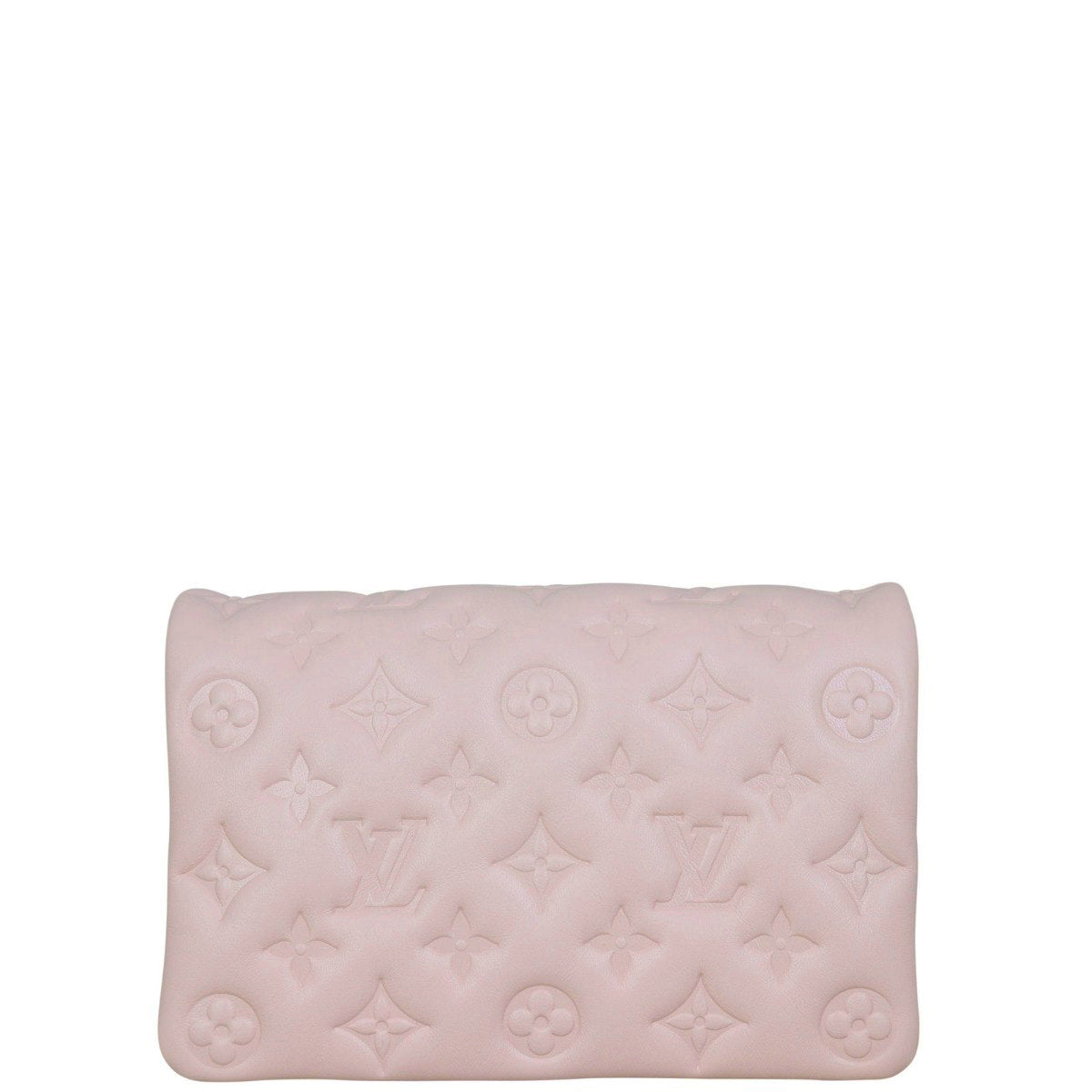 Louis Vuitton Pochette Coussin Monogram Embossed Lambskin Front with Strap