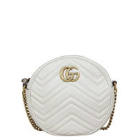 Gucci GG Marmont Round Chain Shoulder Bag Front