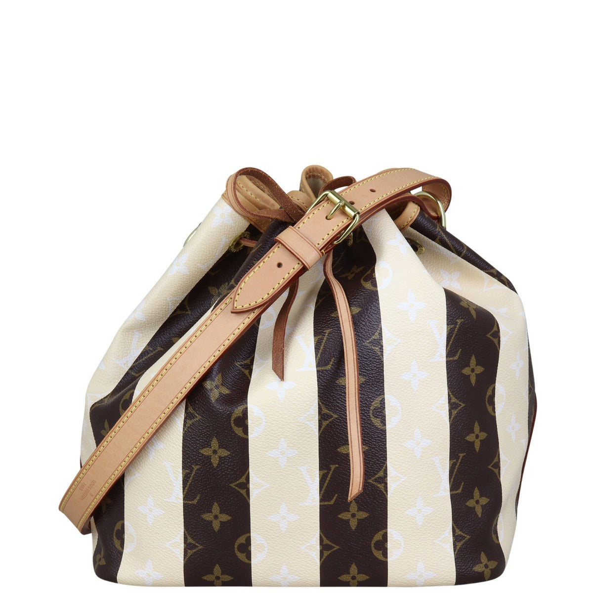 Louis Vuitton Petit Noe Monogram Rayures Front with Strap