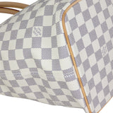 Louis Vuitton Saleya MM Damier Azur Corner Closeup