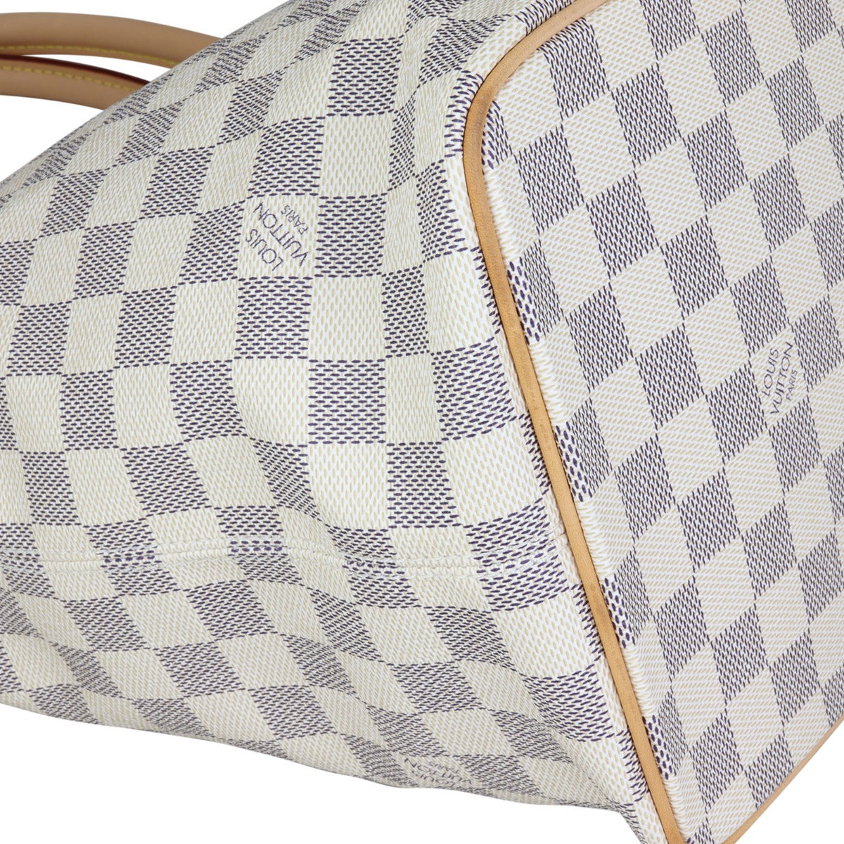 Louis Vuitton Saleya MM Damier Azur Corner Closeup