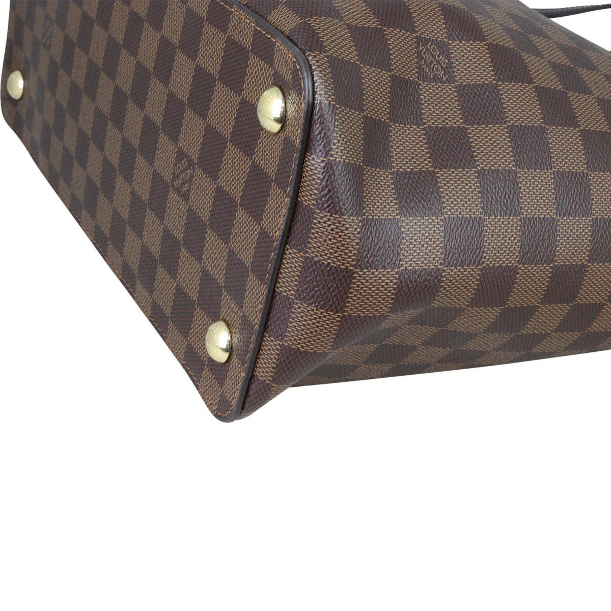 Louis Vuitton Jersey Damier Ebene Noir Corner Closeup