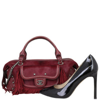 Chanel Pony Hair and Leather Paris-Dallas Bowling Fringe Bag Shoe