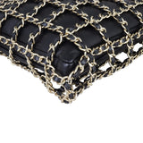 Chanel Lambskin Tote with Chain Corner Closeup