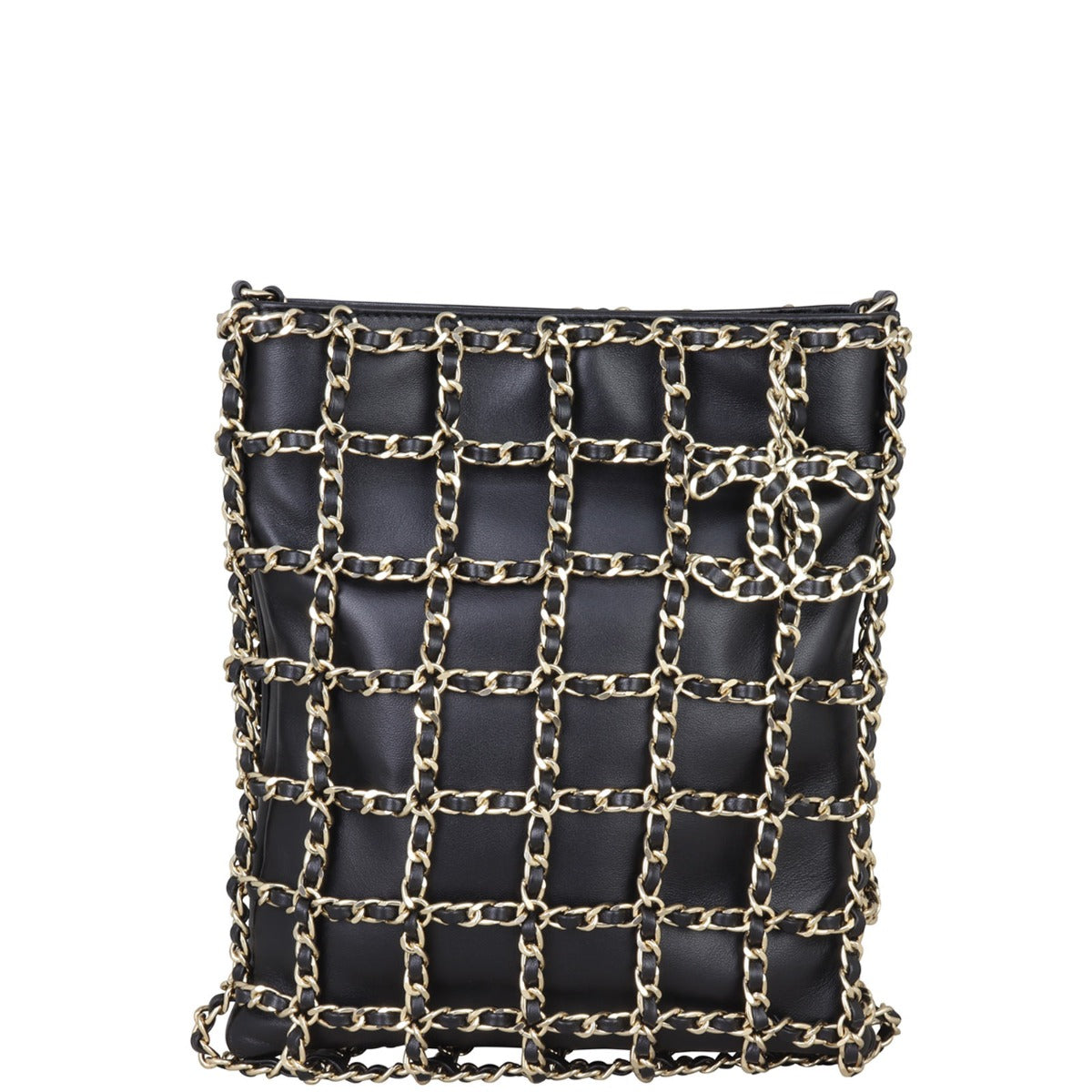 Chanel Lambskin Tote with Chain Front