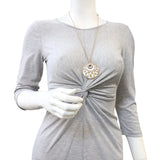 Bvlgari Intarsio Mother of Pearl 18k Yellow Gold Diamond Necklace Mannequin