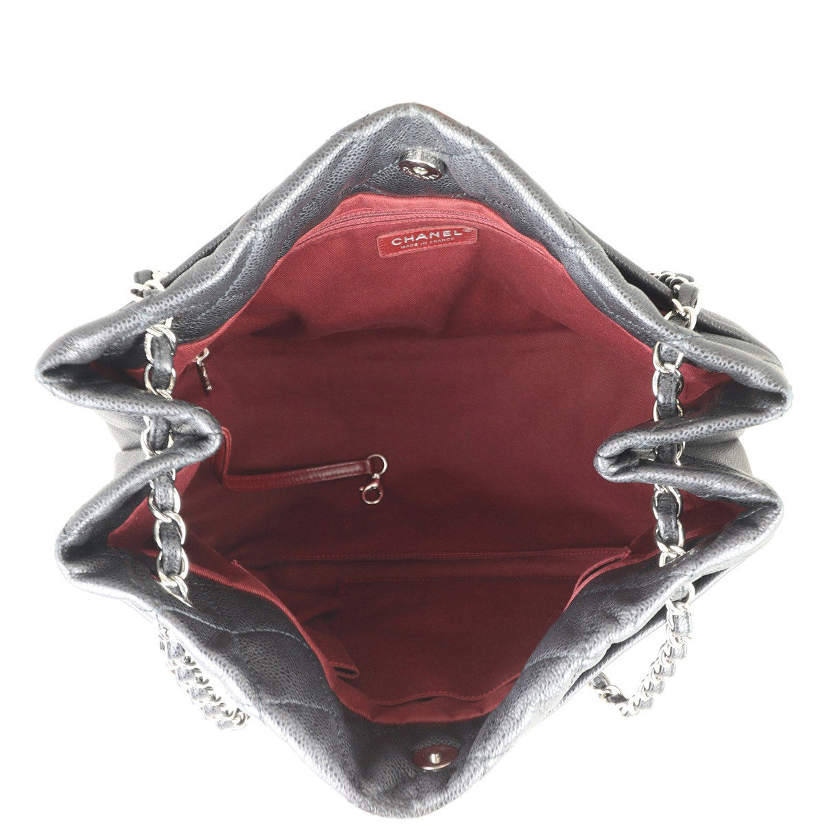 Chanel CC Timeless Soft Tote Interior