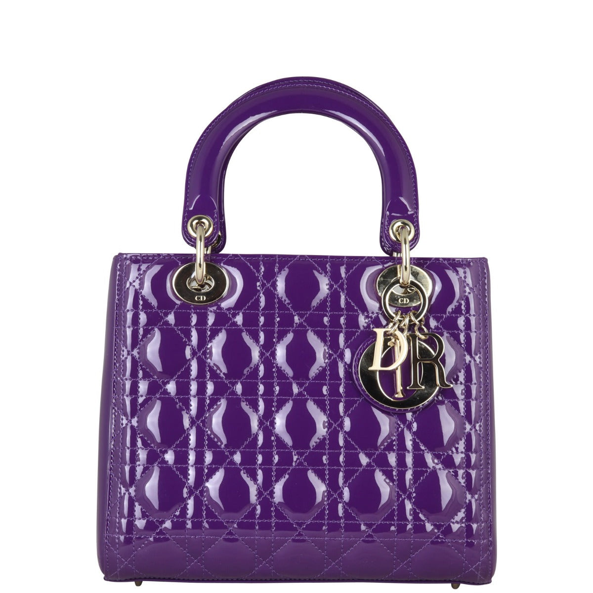 Dior Lady Dior Medium Patent Front