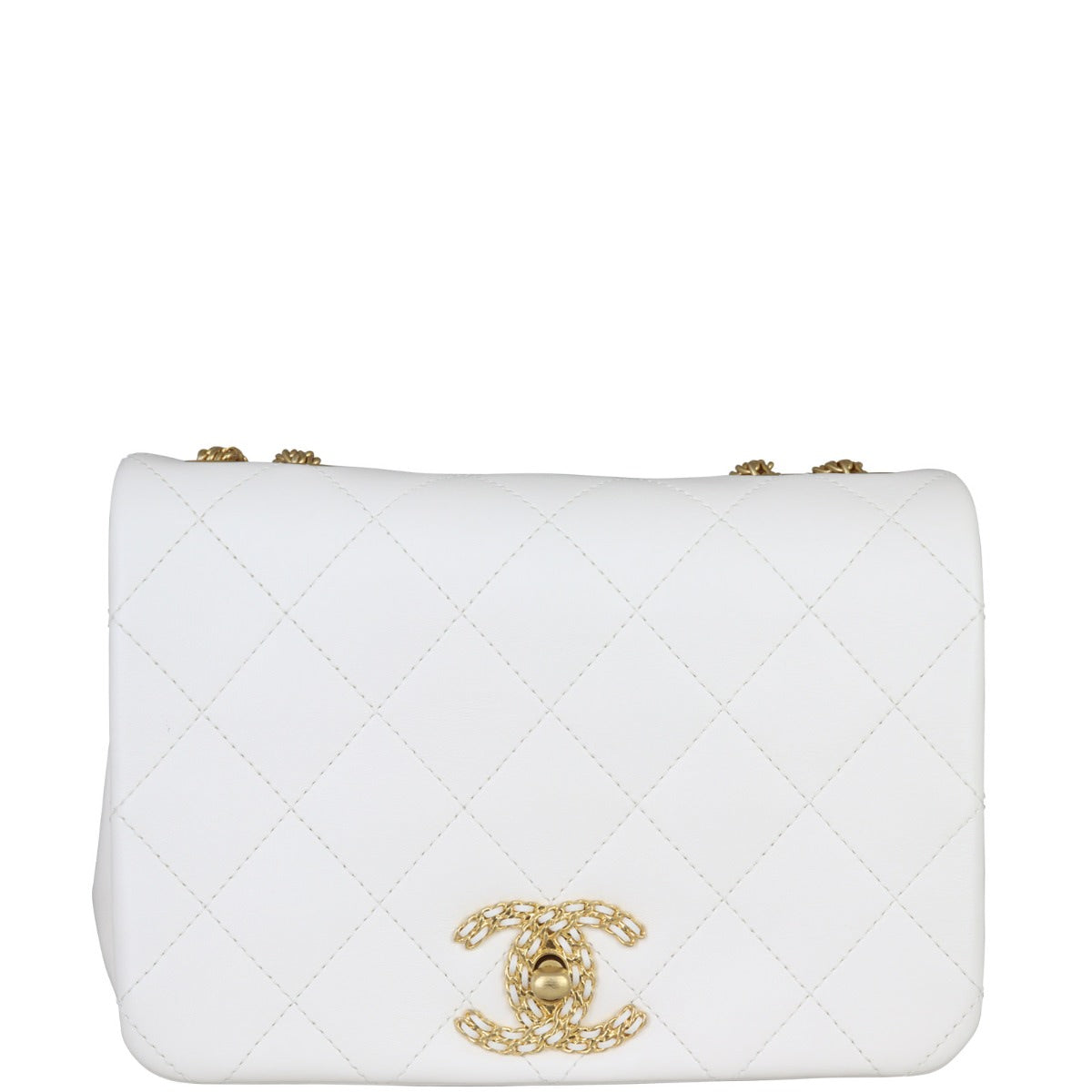 Chanel Looping Chain Flap Bag Front