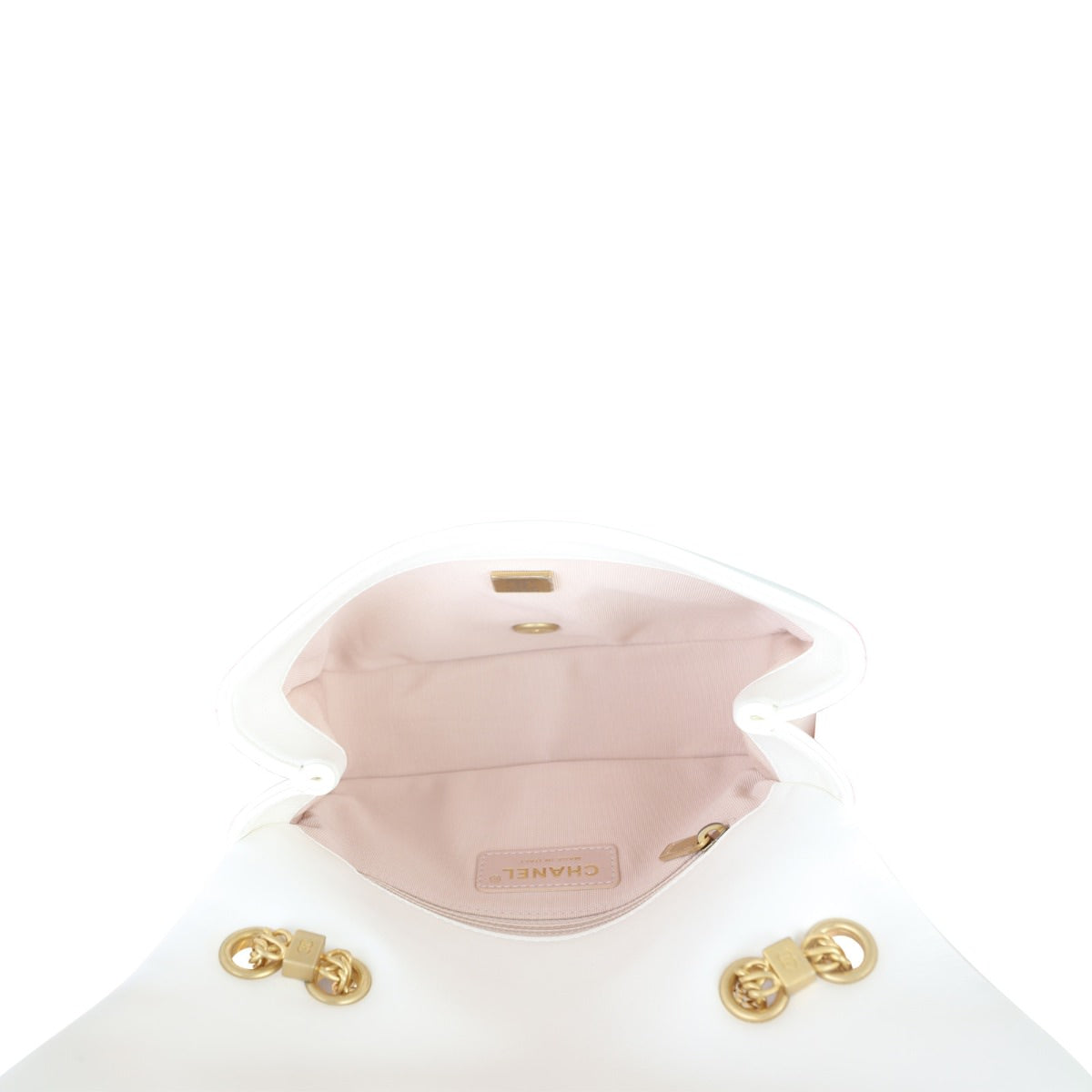 Chanel Looping Chain Flap Bag Whole Interior