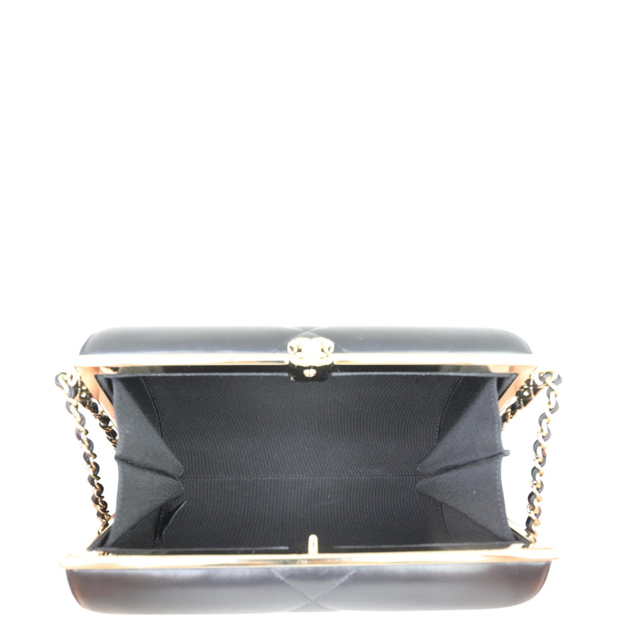 Chanel Chain Evening Bag (black) Interior