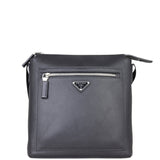 Prada Saffiano Cross-Body Messenger Bag Front