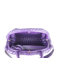 Bottega Veneta Intrecciato Top Handle Bag Interior