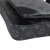 Louis Vuitton Trio Messenger Monogram Eclipse Corner Closeup