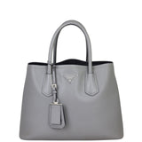 Prada Saffiano Cuir Double Bag Small Front