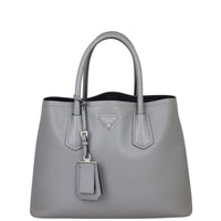 Prada Saffiano Cuir Double Bag Small Front