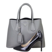 Prada Saffiano Cuir Double Bag Small Shoe