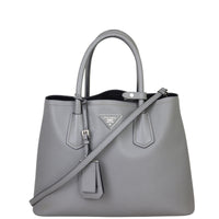 Prada Saffiano Cuir Double Bag Small Front with Strap