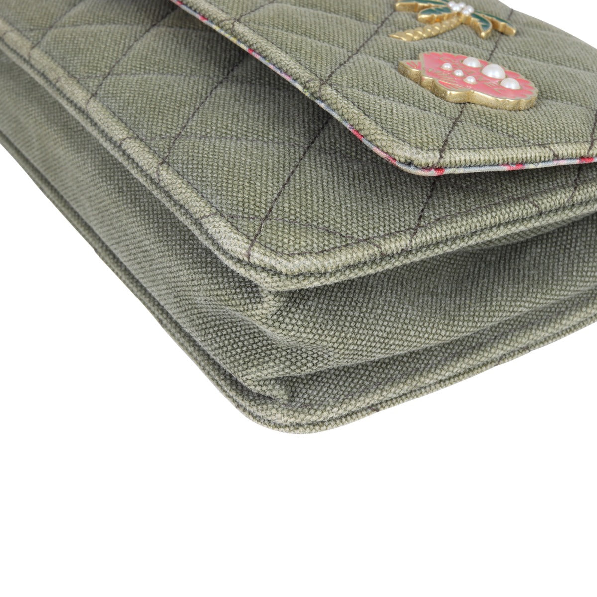 Chanel Wallet on Chain Coco Cuba Charms Corner Closeup