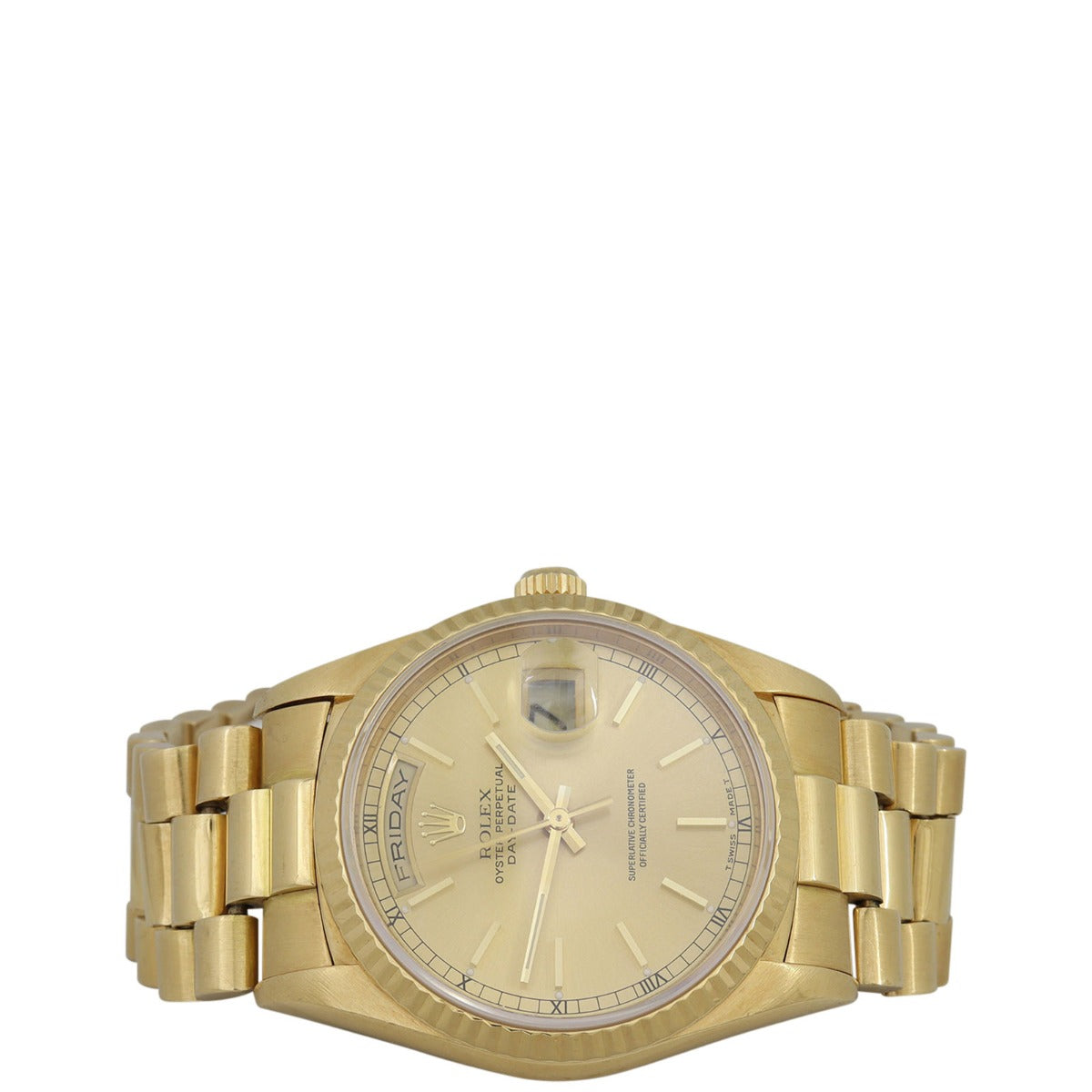 Rolex Oyster Perpetual Day-Date 36mm Watch Front