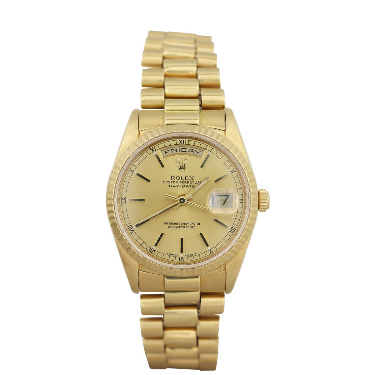 Rolex Oyster Perpetual Day-Date 36mm Watch Top