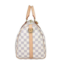 Louis Vuitton Speedy 30 Bandouliere Damier Azur Side