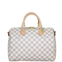 Louis Vuitton Speedy 30 Bandouliere Damier Azur Front