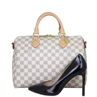 Louis Vuitton Speedy 30 Bandouliere Damier Azur Shoe