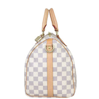 Louis Vuitton Speedy 30 Bandouliere Damier Azur Side