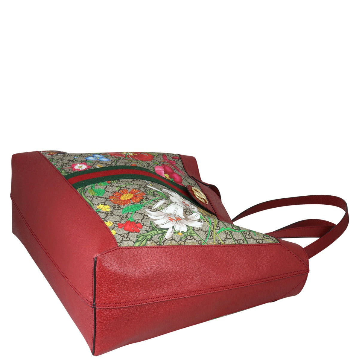 Gucci Flora GG Supreme Ophidia Tote Corner Distance