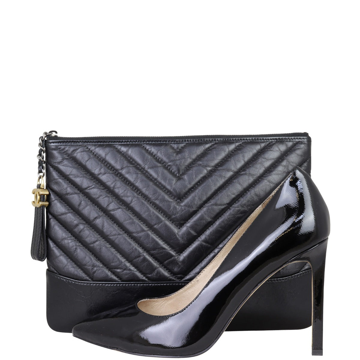 Chanel Gabrielle Chevron O-Case Shoe