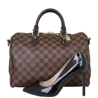 Louis Vuitton Speedy 30 Bandouliere Damier Ebene Shoe