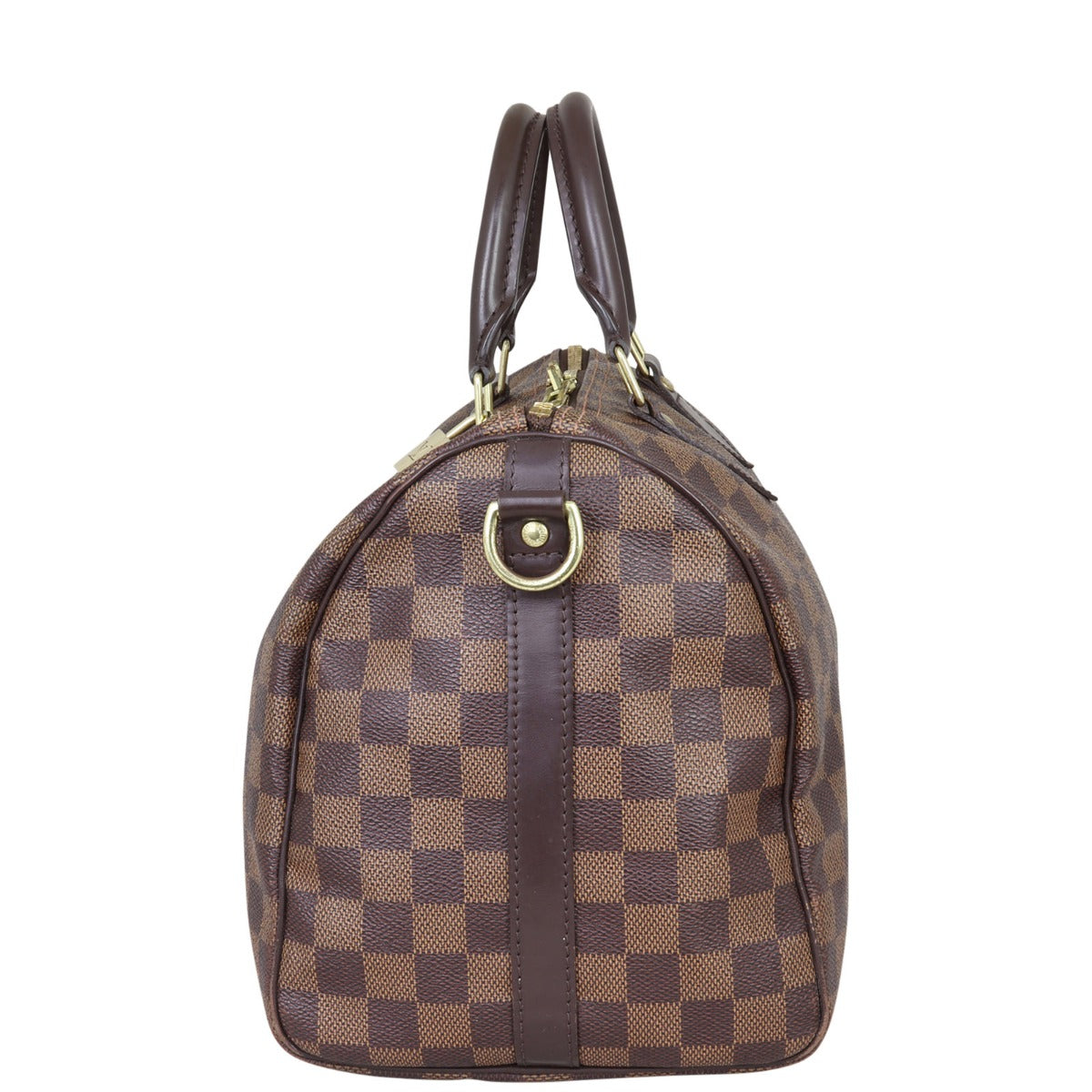 Louis Vuitton Speedy 30 Bandouliere Damier Ebene Side