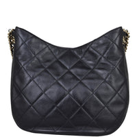 Chanel CC Lambskin Hobo Back