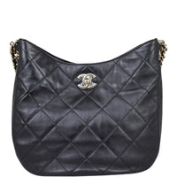 Chanel CC Lambskin Hobo Front